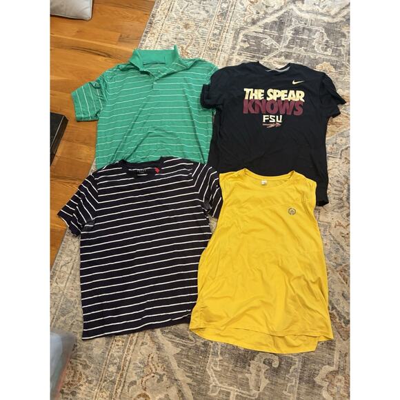 Lot of 18 Men’s Shirts (Polo and Tee Shirt), All sized XL - XXL. Assorted Brands - Picture 3 of 5